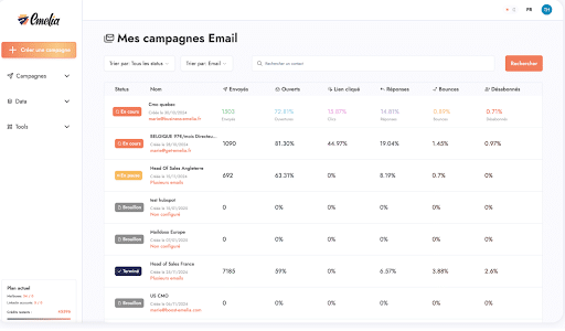 Emelia : L'outil de cold emailing qui booste notre prospection B2B 5 emelia